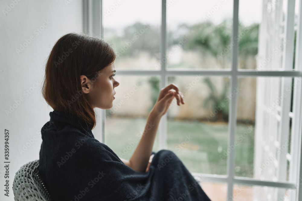 young woman drinking coffee