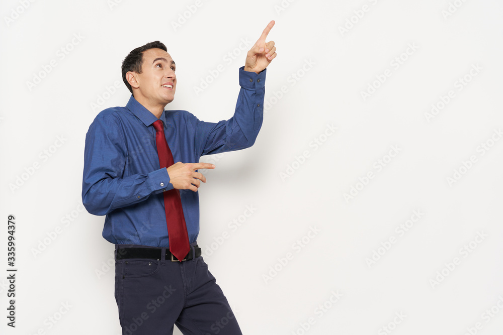 young man pointing at something young man pointing at something