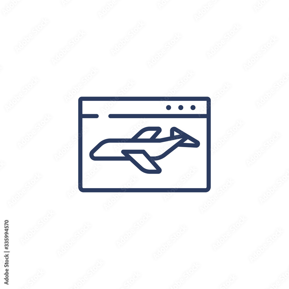Simple outline plane vector icon isolated on white background. Transportation and airlines concept. Airplane sign for web mobile app and UI design. Simple outline plane vector icon isolated on white background. Transportation and airlines concept. Airplane sign for web mobile app and UI design.
