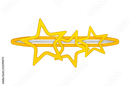 Hairgrip or Hairclip as Girlish Personal Accessory for Grooming Vector Illustration