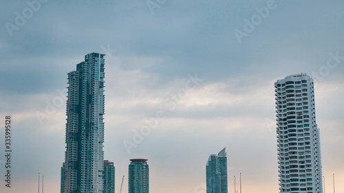 
High-rise building used as an office in the business district