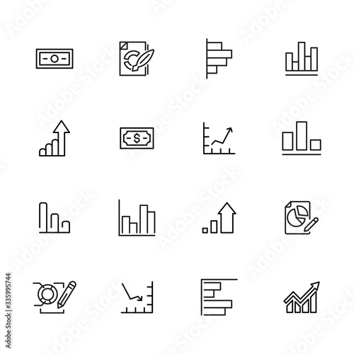 Big set of stock line icons.