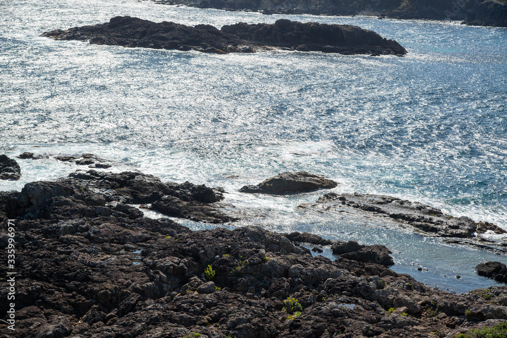 Fototapeta premium 荒れた海 爪木崎海岸