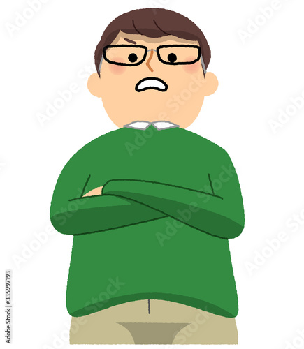 マウンティング　偉そうな男性