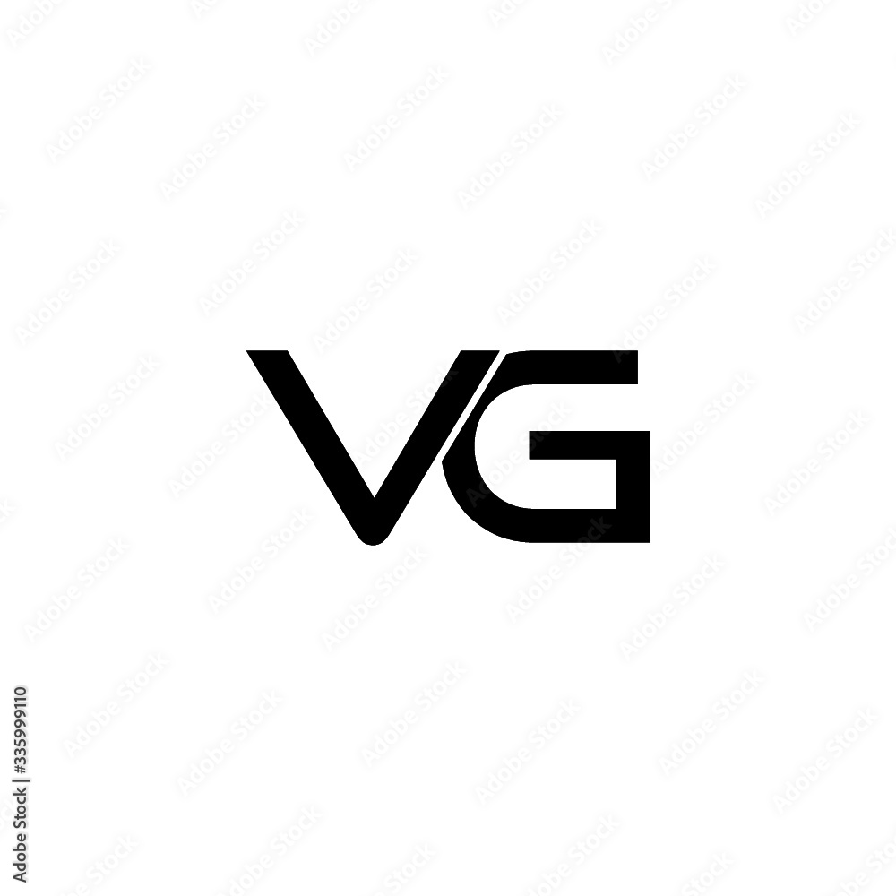 Creative Letter VG Logo Isolated On White Background Creative Letter VG Logo Isolated On White Background