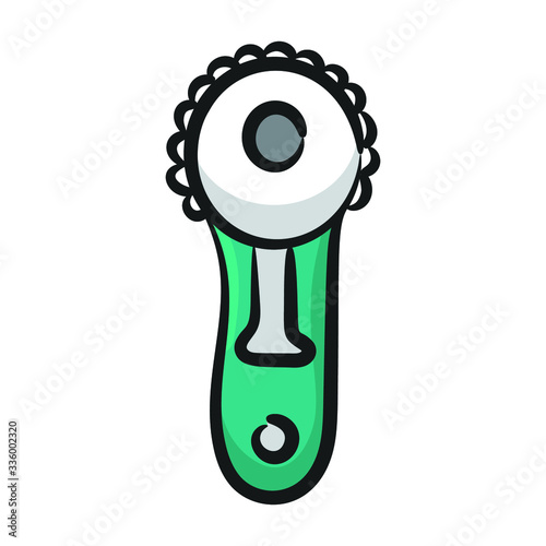 Paper trimmer in doodle design 
