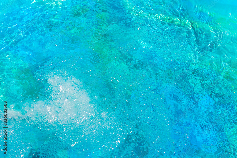 Fresh blue water conservation. Blue water with bubles Background. Fresh blue water conservation. Blue water with bubles Background.