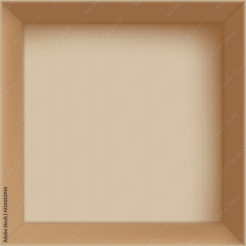 Empty open cardboard box for delivery or moving Empty open cardboard box for delivery or moving