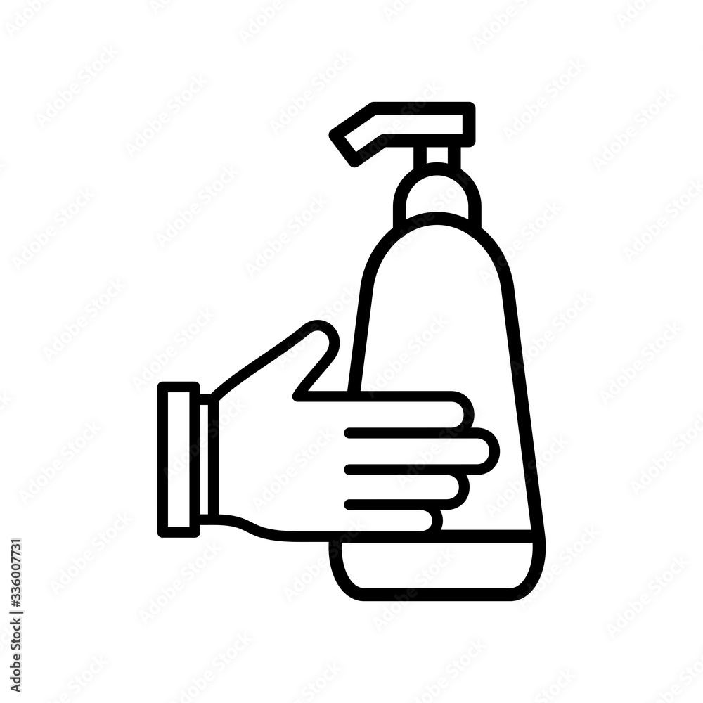 Cleaning Hand Soap Wash icon vector design templates
