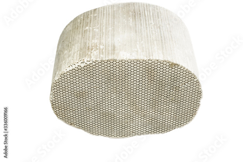 Tablou pe pânză catalytic converter White background, reduce pollution