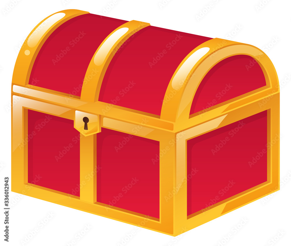 宝箱イラスト_赤