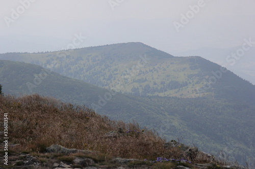 Fototapeta Naklejka Na Ścianę i Meble -  Beskids mountains in Poland. Landscape of peak Diablak