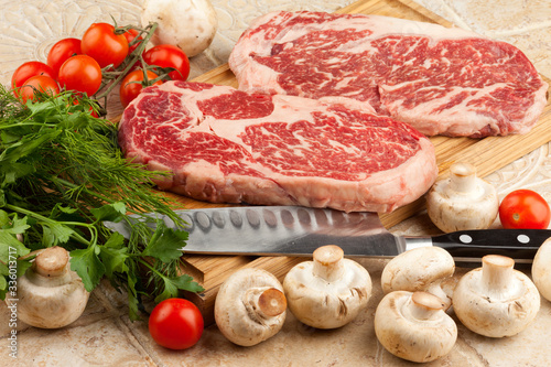 Raw fresh meat steak Ribeye