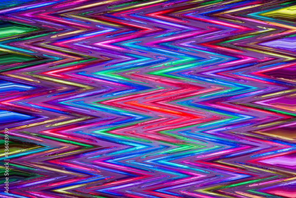 Seamless computer-generated illustration. Abstract fractal background of multicolored Zigzag design. Seamless computer-generated illustration. Abstract fractal background of multicolored Zigzag design.