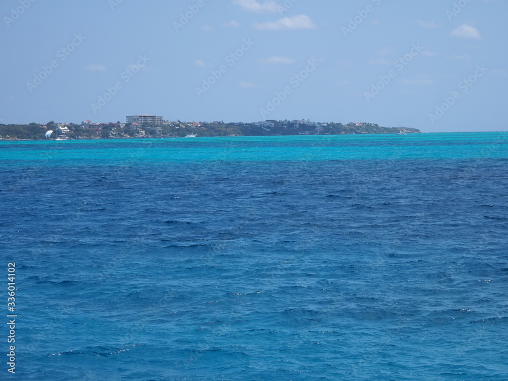 Landscape of Isla Mujeres near Cancun city at Quintana Roo in Mexico Landscape of Isla Mujeres near Cancun city at Quintana Roo in Mexico