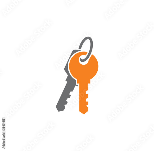 Key icon on background for graphic and web design. Creative illustration concept symbol for web or mobile app