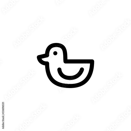 Kid’s Toy Mother’s Day Outline Icon Logo Vector Illustration
