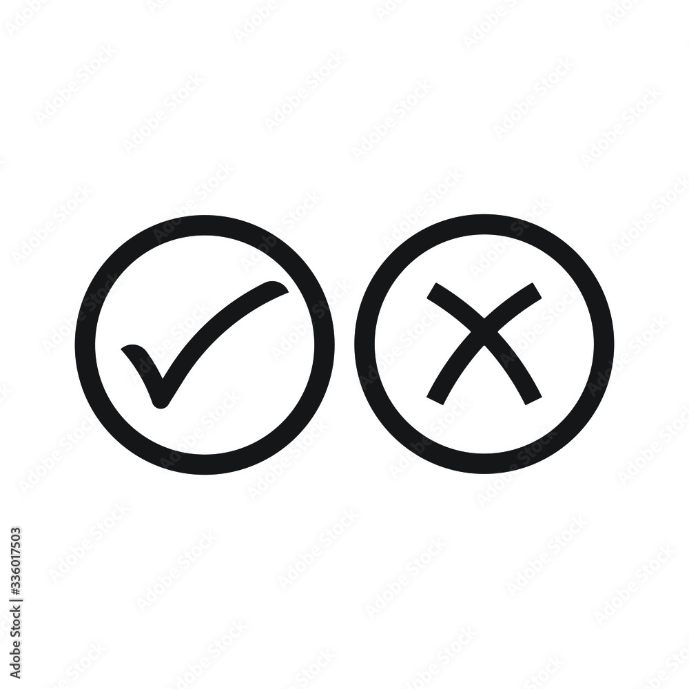 Check Mark Icon design isolated on white background Check Mark Icon design isolated on white background