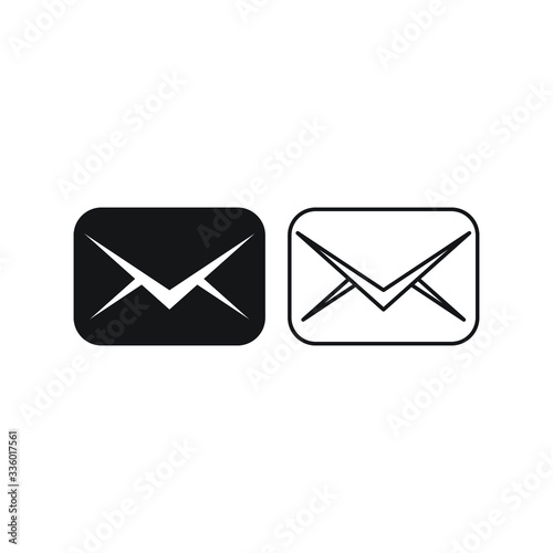 envelopes icons design isolated on white background