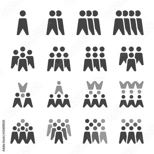 people icon set,vector and illustration