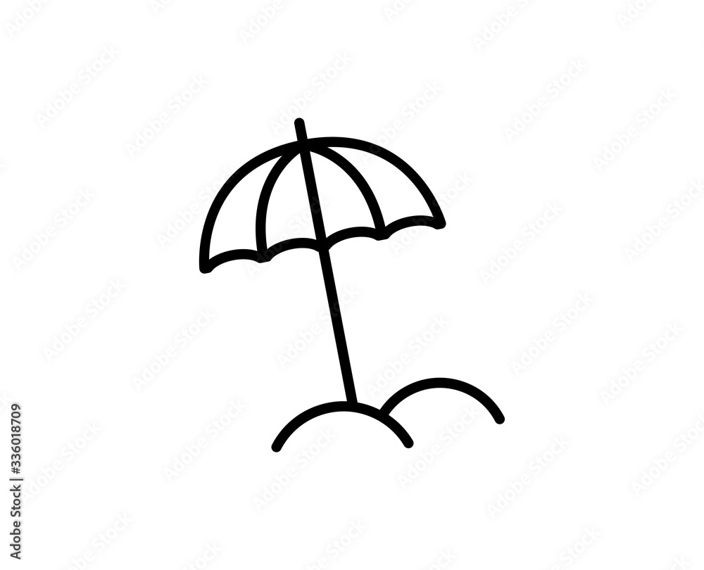 Beach line icon Beach line icon