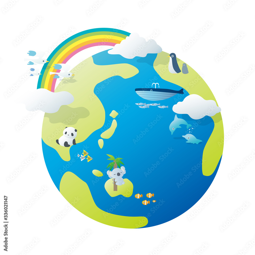 Illustration inspired by the rich nature of the earth Illustration inspired by the rich nature of the earth