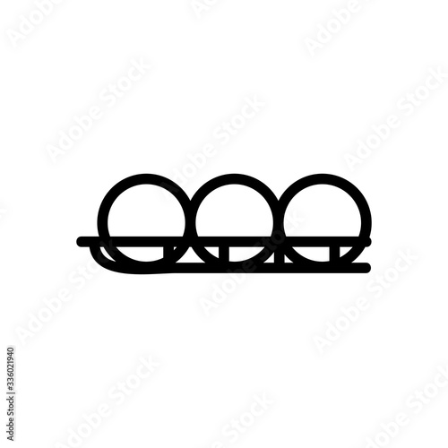 bingo lottery icon vector. bingo lottery sign. isolated contour symbol illustration