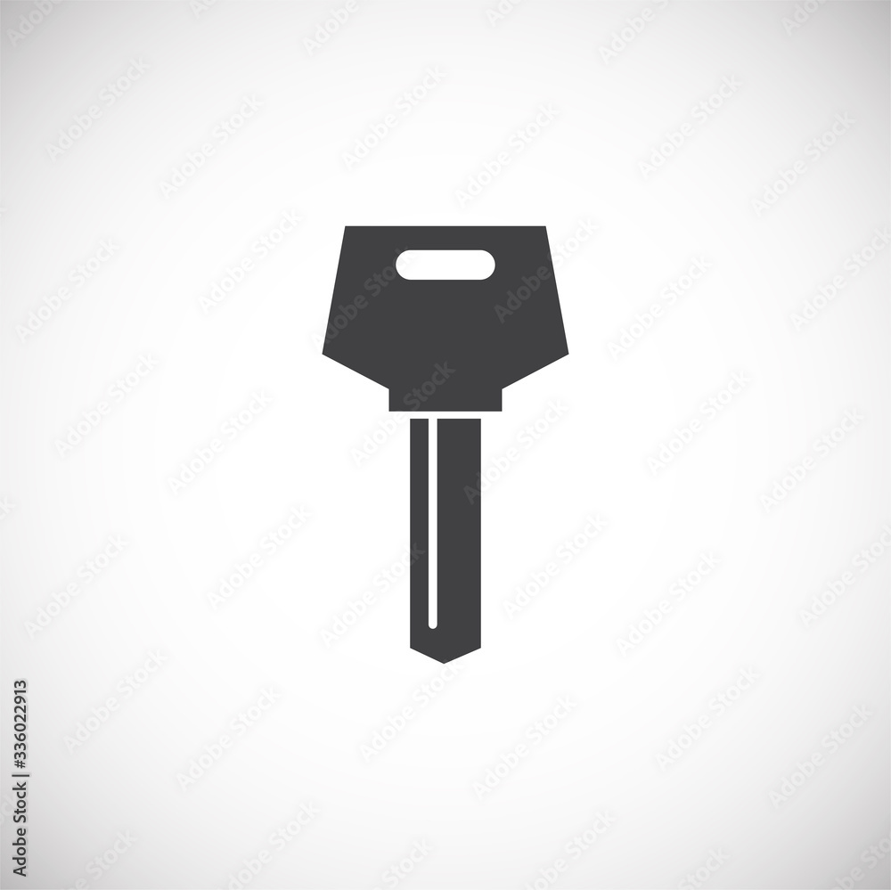 Key icon on background for graphic and web design. Creative illustration concept symbol for web or mobile app