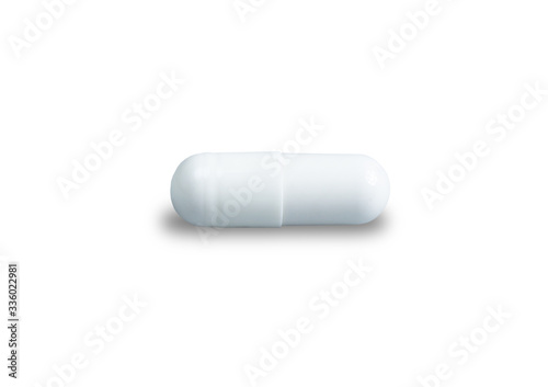 medicine capsule pill object produce phamaceutical isolate on white background clipping path