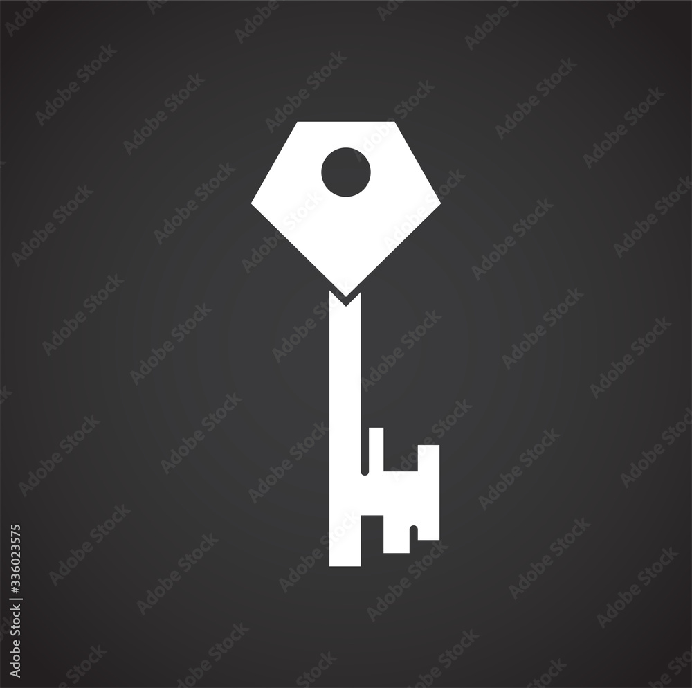 Key icon on background for graphic and web design. Creative illustration concept symbol for web or mobile app Key icon on background for graphic and web design. Creative illustration concept symbol for web or mobile app