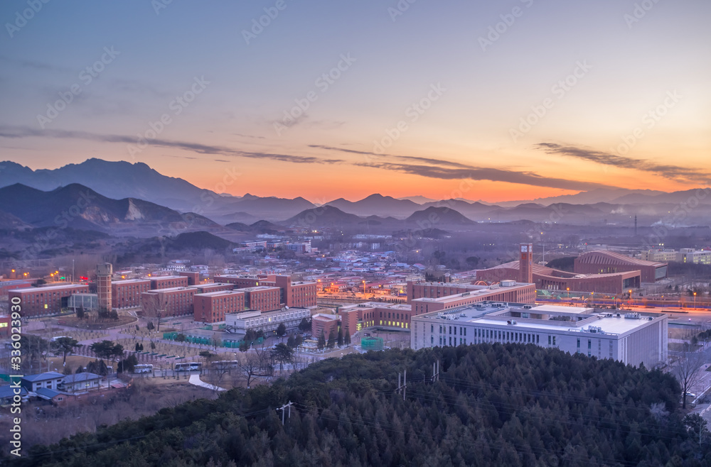 Fototapeta premium view of the city of Beijing at night