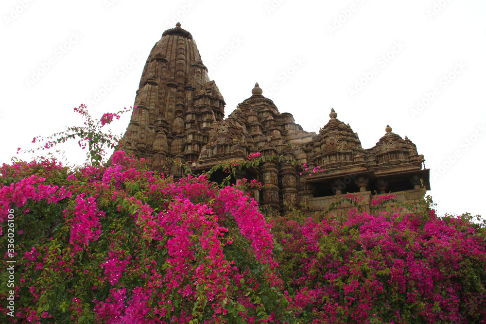 One of the famous temple in khajuraho, India
