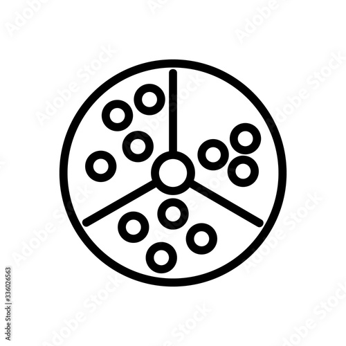 lottery Lotto icon vector. lottery Lotto sign. isolated contour symbol illustration