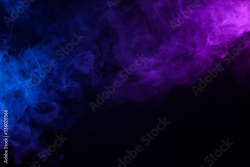 Colorful smoke fog mist abstract background