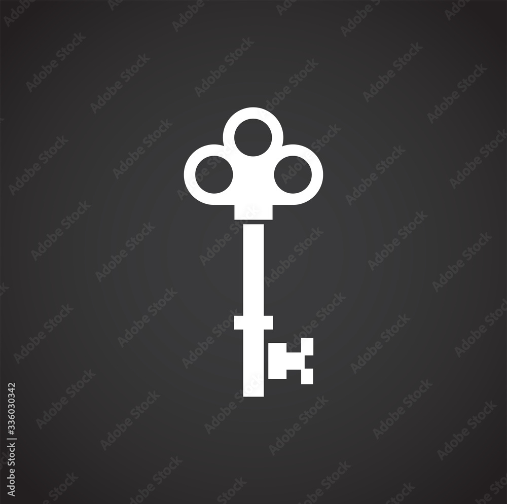 Key icon on background for graphic and web design. Creative illustration concept symbol for web or mobile app Key icon on background for graphic and web design. Creative illustration concept symbol for web or mobile app