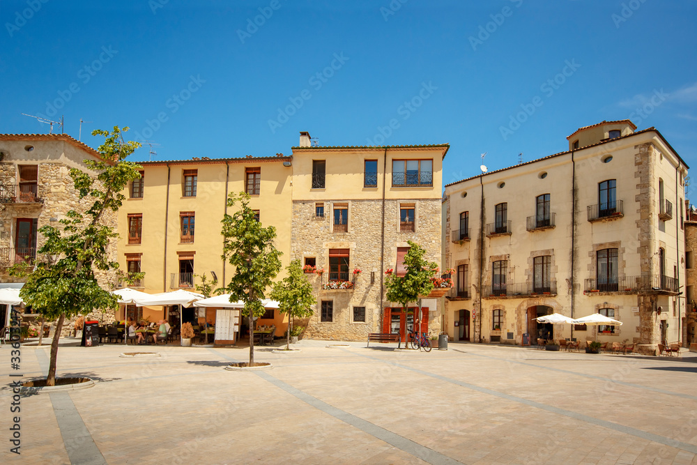 Medieval town of Besalu, province Girona, Catalonia, Spain