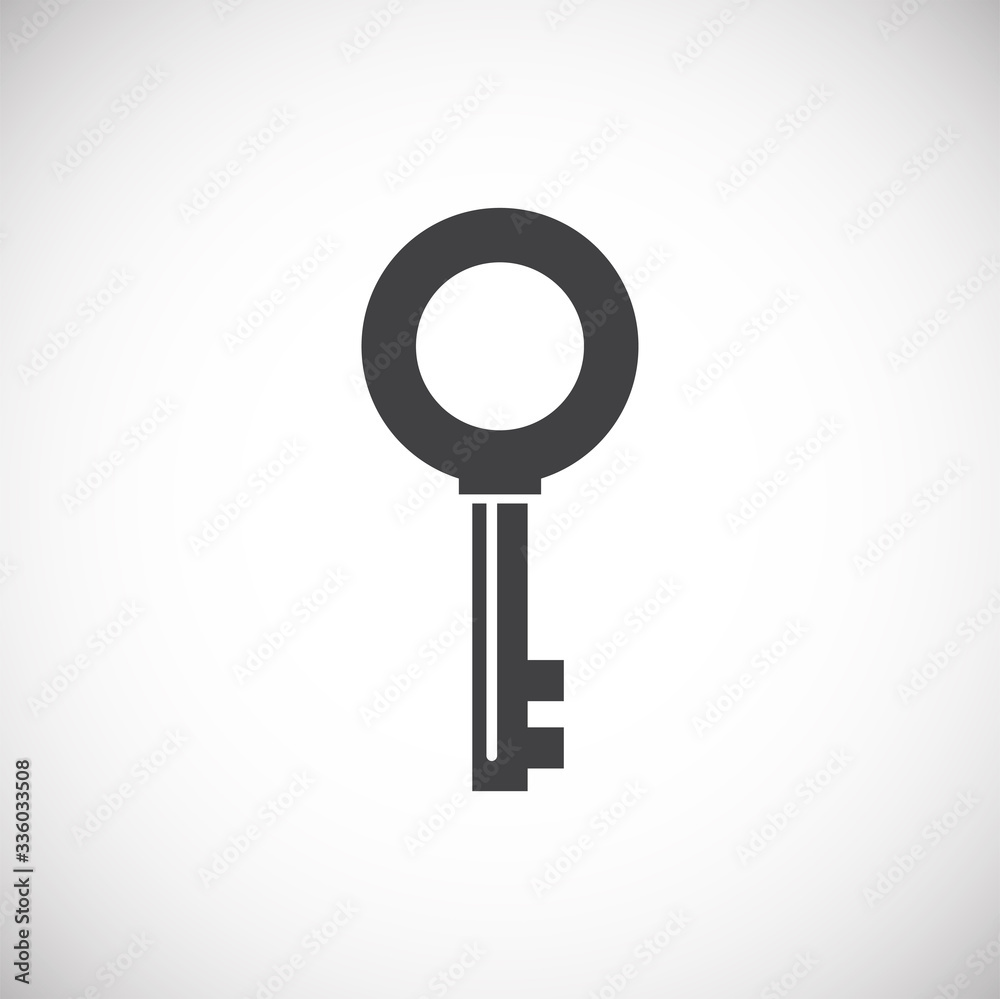 Key icon on background for graphic and web design. Creative illustration concept symbol for web or mobile app Key icon on background for graphic and web design. Creative illustration concept symbol for web or mobile app