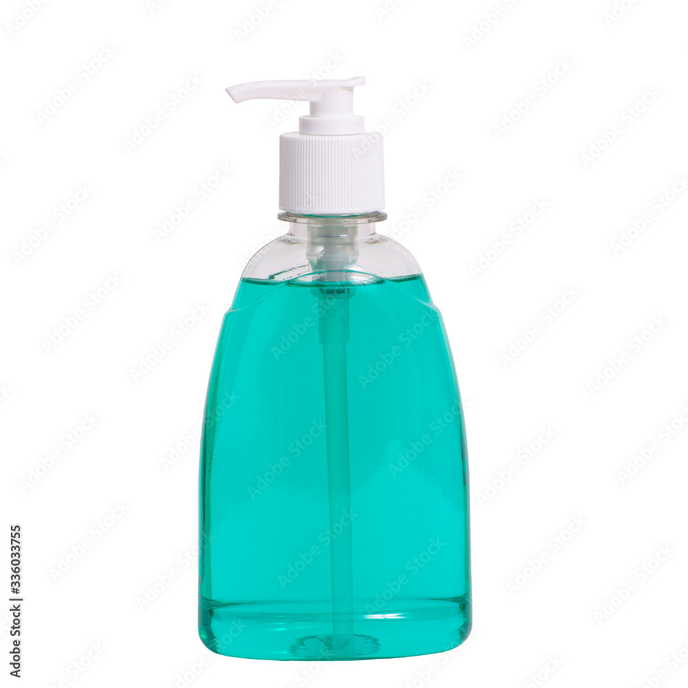 Closeup photo of gel hand sanitizer bottle isolated on a white background. Closeup photo of gel hand sanitizer bottle isolated on a white background.