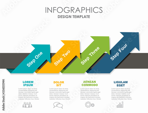 Infographic design template with place for your data. Vector illustration. © Khvost