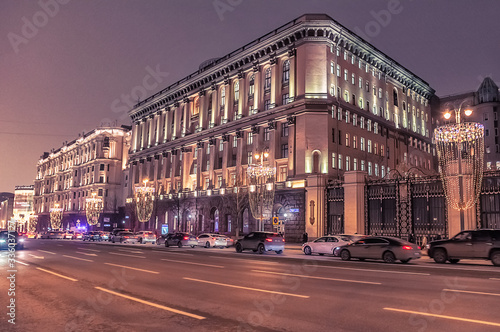 Night view of Moscow City