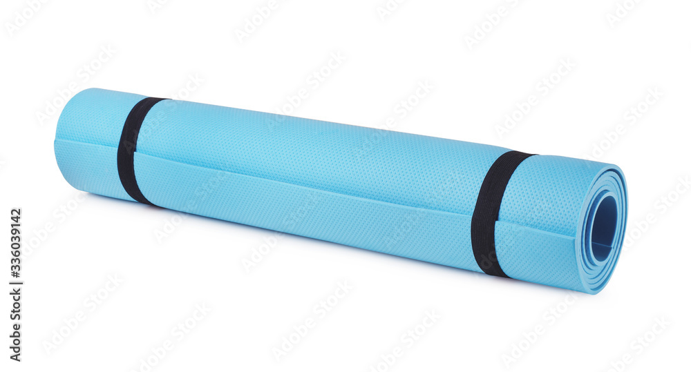 Roll yoga mat sport isolated Roll yoga mat sport isolated