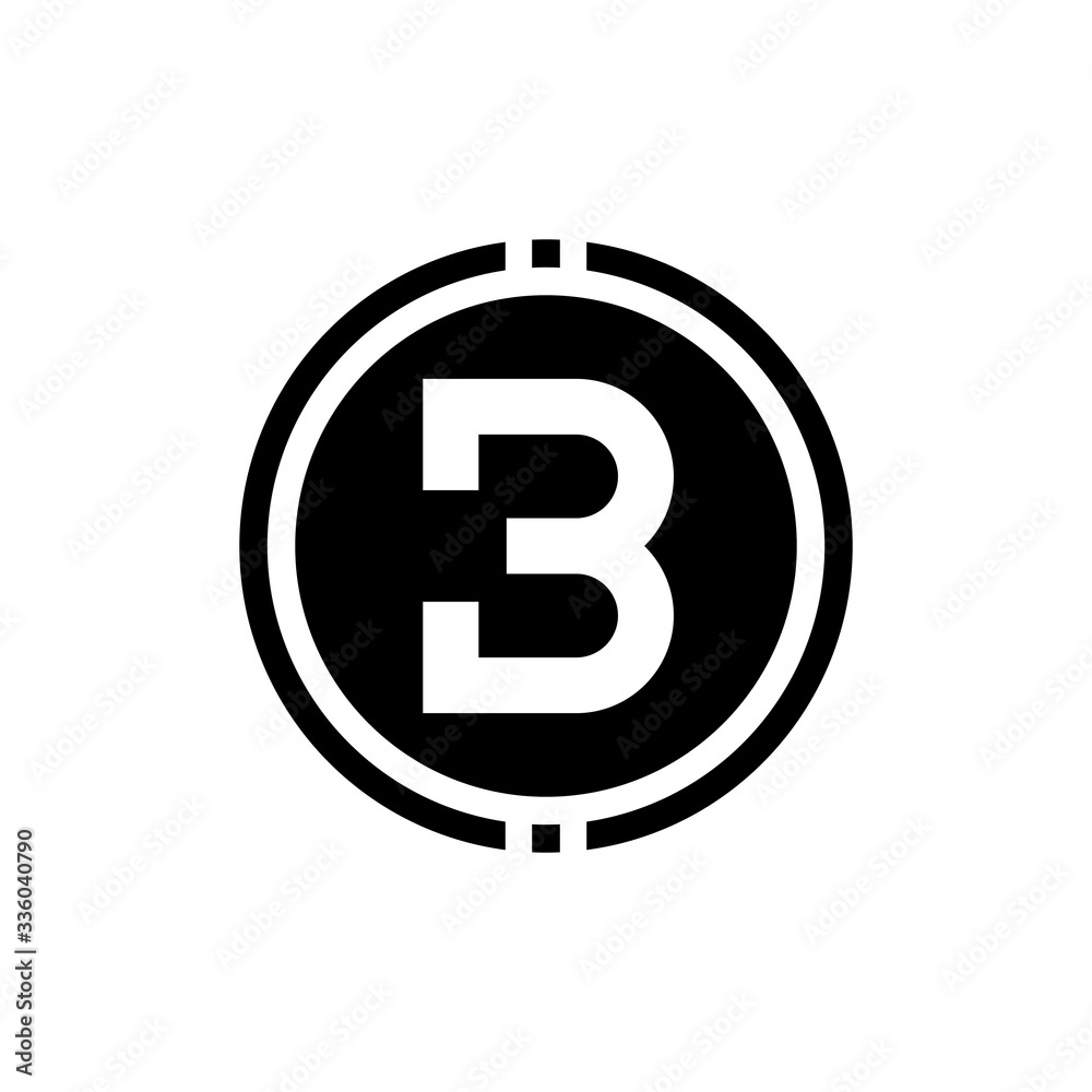 Obraz premium logo design template letter b