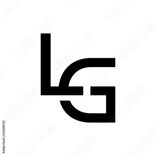 logo design template letter lg