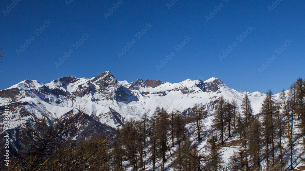 panorama from the Vallone di Elva in the Maira Valley