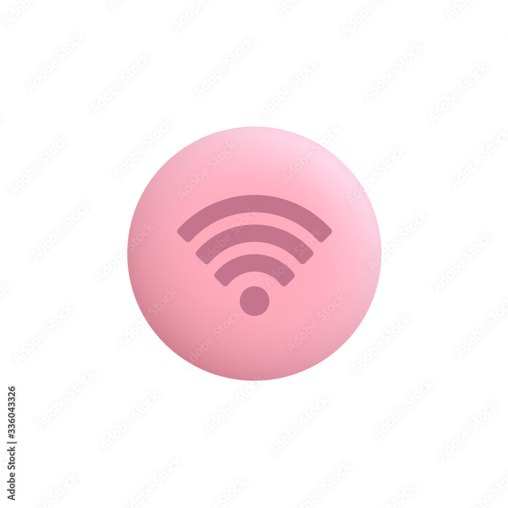 Wifi - Modern App Button Wifi - Modern App Button