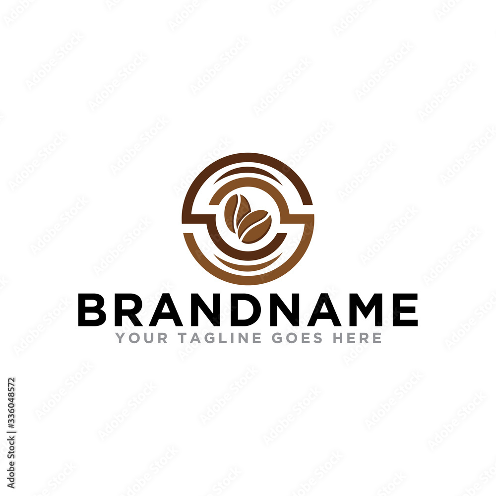 Coffee logo icon vector. Cafe logo design on trendy logo. Modern design coffee shop logo template.