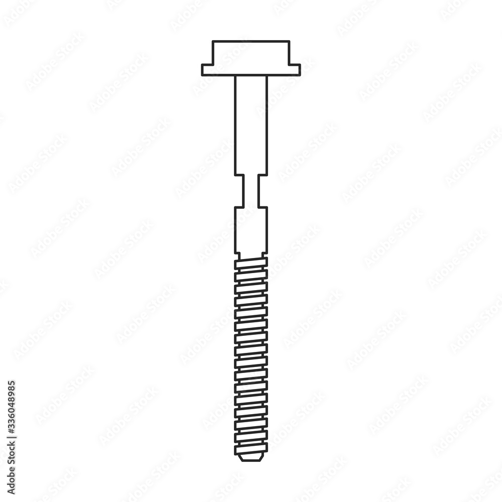 Metal nails vector icon.Outline vector icon isolated on white background metal nails. Metal nails vector icon.Outline vector icon isolated on white background metal nails.