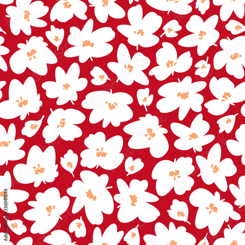 Flower vector illustration material abstract beautifully,