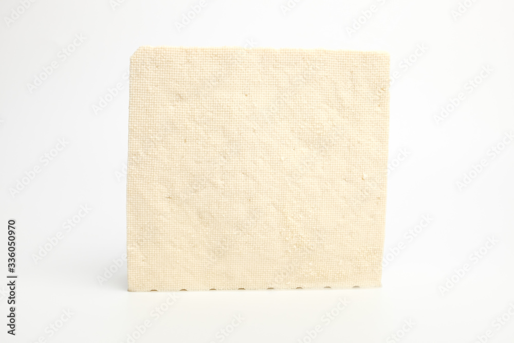 Bean curd on white background Bean curd on white background
