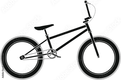 bmx bike on white background